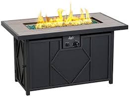 Product details fire sense · outdoor · fire pit · electric. Amazon Com Bali Outdoors Fire Pit Propane Gas Firepit Table Rectangular Tabletop 42in 60 000btu Ga Gas Fire Pit Table Rectangular Gas Fire Pit Fire Pit Table