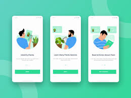 Plant App Onboarding Screen Plant App Splash Screen Mobile App Design
