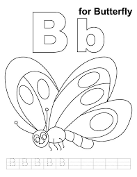 Pin By Amber Haywood On Teaching Kids Crafts Butterfly Coloring Page Alphabet Coloring Pages Letter B Coloring Pages