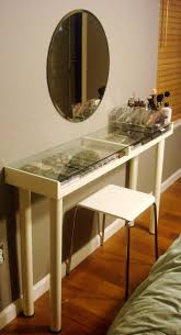 Diy ikea glass top vanity/dresser using alex drawers & komplement glass shelf and jewellery tray to make a customisable. 9 Awesome Diy Ikea Hacks For Your Beauty Nook Shelterness