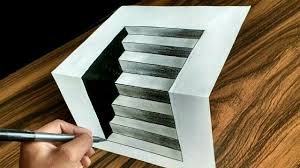 3d Stairs How To Draw Easy 3d Stairs Optical Illusion Optical Illusions Art Optical Illusion Drawing Optical Illusion Stairs