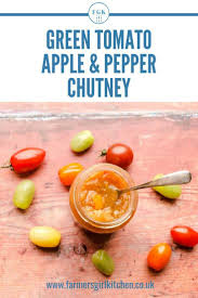 Green Tomato Apple Pepper Chutney Is The Perfect Way To Use The Last Tomatoes Of The Season Combining Gr In 2020 Stuffed Peppers Vegan Recipes Easy Chutney Recipes