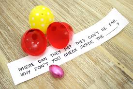 However, it's a good idea to keep the age of your guests in mind. Printable Indoor Easter Egg Hunt Clues Party Delights Blog