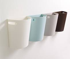 Wall Mounted Trash Bin With Handle For Easy Carrying Can Also Be Placed On The Floor Bathroom Trash Can Laundry In Bathroom Tiny Laundry Rooms