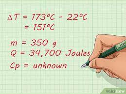 That means that specific heat capacity is the energy required to heat one kilogram of a material by one degree. How To Calculate Specific Heat 6 Steps With Pictures Wikihow