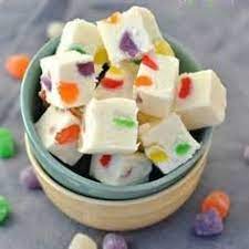1 bag white chocolate 1 bag marshmallows 1 box dots 1 tbsp butter combine chocolate marshmallows and butter over. Brach S Nougat Candy Recipes Bing Images Fudge Recipes Desserts Christmas Food Desserts