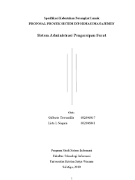 Proposal Proyek Sistem Informasi Manajemen