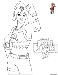 Print Fortnite Christmas Coloring Pages Christmas Coloring Pages Coloring Pages Skin Drawing