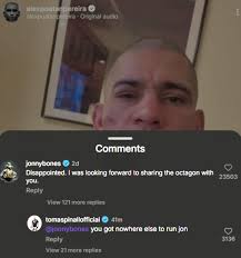 Tom Aspinall responde al comentario de Jon Jones sobre estar decepcionado  con la derrota de Alex Pereira 👀. PUES MIRA. : r/ufc