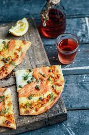 From The Kitchen Salmon Pizza Quick Salmon Recipes Smoked Salmon Pizza