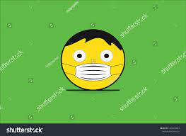 Hairy Emoji Medical Mask Corona Stock Vector (Royalty Free) 1682939647 |  Shutterstock