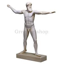 Poseidon or Zeus of Artemision Greek God Nude Male Sculpture - Etsy