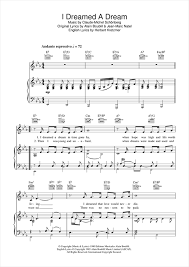Boublil And Schonberg I Dreamed A Dream From Les Miserables Sheet Music Pdf Notes Chords Broadway Score Trumpet And Piano Download Printable Sku 444250