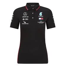 Mercedes Amg Petronas Women S Replica Team Polo Shirt Black 2020 In 2020 Polo Shirt Shirts Polo Shirt Women