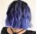 Purple Highlights Medium Hair
