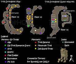 Rewards for completing the quest Troll Stronghold Map Runescape Guide Runehq