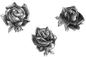 Drawing Small Black And White Rose Tattoo Drawing