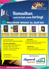 Lorem ipsum dolor sit amet, consectetur adipiscing elit. Program Wakaf Al Quran Ramadhan