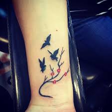 Attractive Simple Bird Tattoo On Hand Awesome Tree Birds Tattoo Design Tiny Tattoos For Women Tattoos For Women Tattoos For Kids