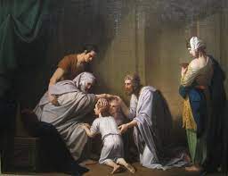Jacob Blessing Ephraim And Manessesh Benjamin West 1830 Http Bible Library Com Imgfullsize Id Ag1iawjszs1sa Bible Pictures Patriarchal Blessing Ephraim