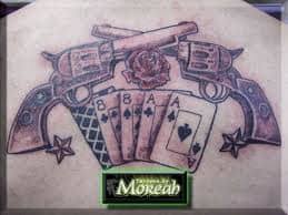 Peacemaker banner and revolver tattoo design. Gun Tattoos Meanings Designs And Ideas Tatring