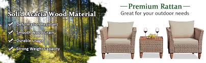 12 camp songs for kids and the whole family. Amazon Com Tangkula 3 Piece Patio Furniture Set Outdoor Wicker Rattan Bistro Sofa Set W Washable Cushion Acacia Wood Top Coffee Table Conversation Set W Adjustable Feet For Balcony Backyard Porch Black Garden Outdoor