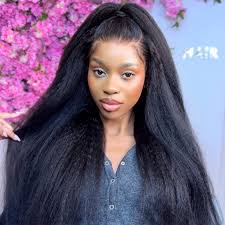 Glueless Wigs Glue Lace Wigs For Sale The AMARACHI Natural Kinky Straight  Glueless 13x6 HD Lace