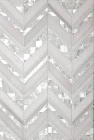 Herringbone Pearl White Thassos Shell Tile In 2020 Shell Tiles Unique Tile Floor Shell Tile Backsplash