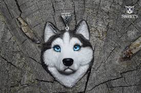 Ideas Polymer Clay For Beginners Polymer Clay Etsy Polymer Clay Wolf Face Pendant Handmade Realistic Miniatures Pol Wolf Face Clay Mugs Polymer Clay Jewelry