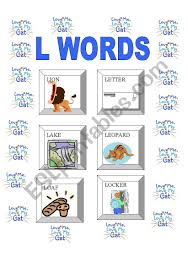 This alphabet song in our let's learn about the alphabet series is all about the consonant lyour children will be engaged in singing, li. English Worksheets Alphabet L Words