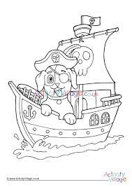 Click the links below to find out what we have here at activity village. Pirate Puppy Colouring Page