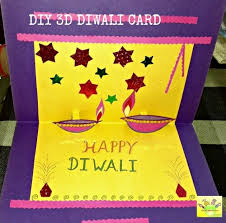 diy 3d diwali card