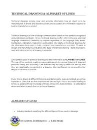 It is made of short dashes that are about 1/8 inch spaces apart. Alphabet Of Lines Pdf Technical Drawing Engineering