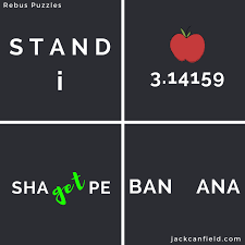 We have prepared some basic brain teasers to get you into our way of thinking. Jack Canfield Have You Ever Tried A Rebus Puzzle Before They Are Little Brain Teasers That Cryptically Represent A Word Phrase Or Saying I Ve Made 4 Puzzles For You To Try