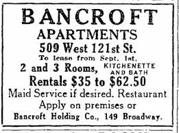 bancroft apartments, west harlem ny