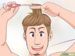 Simply put the scissors in at the root and close the blades one. How To Cut Your Own Hair Men With Pictures Wikihow