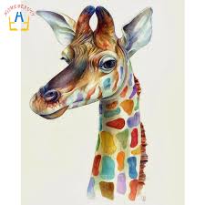 15% off with code zazpartyplan. Acrylic Easy Giraffe Painting
