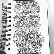 See more ideas about easy drawings, drawings, cool drawings. Trippy Mushroom Drawing Shrooms