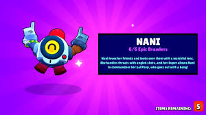 Nani is an epic brawler and it's now available! If I Get Nani The Video Ends Lucky Box Opening Brawl Stars Youtube