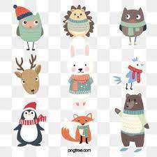 Winter Png Images Vector And Psd Files Free Download On Pngtree Animal Clipart Cartoon Animals Cute Cartoon Animals