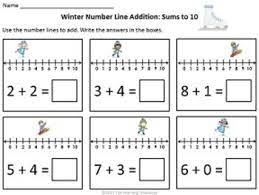 We can add whole numbers to it. Winter Number Line Addition Subtraction Within 10 Number Line Addition And Subtraction Subtraction