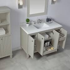 I read kevin sharkey's blog post preview about it, so i decided to go check it out in person. Martha Stewart Living Parker 48 In W X 22 In D Vanity In Bedford Grey With Quartz Vanity Top In White With Wh Quartz Vanity Tops Vanity Martha Stewart Living