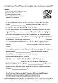 Arbeitsblatt Mit Luckentext Zum Thema Welche Schimmelpilze Finden Die Menschen Schadlich In 2020 Arbeitsblatter Unterricht Schule Arbeit