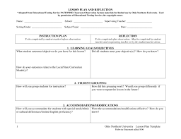 There are lots of factors that define a lesson plan. Onu Lesson Plan Template Onu Organizations