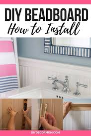 Attach the next piece, matching the groove and tongue of adjacent pieces as you go. Beadboard Bathroom How To Diy Beadboard That Looks Professional
