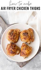 Basic Air Fryer Chicken Thighs Air Fryer Chicken Thighs Air Fryer Chicken Air Fryer Recipes Easy