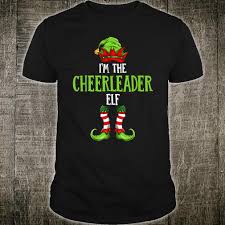 Official I M The Cheerleader Elf Shirt Christmas Family Elf Costume Shirt Hoodie Tank Top And Sweater