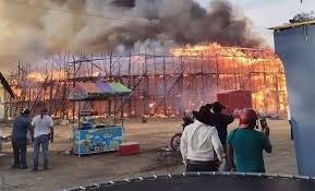 Fire consumes bullring at Yucatán fair; no injuries reported