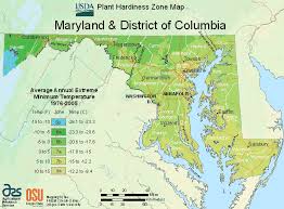 maryland usda zone map for growing plants