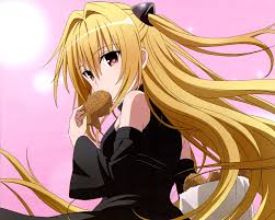 Blonde Hair Food Fujiwara Natsuko Golden Darkness Long Hair Megami Red Eyes Scan Taiyaki To Love Ru To Love Ru To Love Ru To Love Ru Darkness Motto To Love Ru